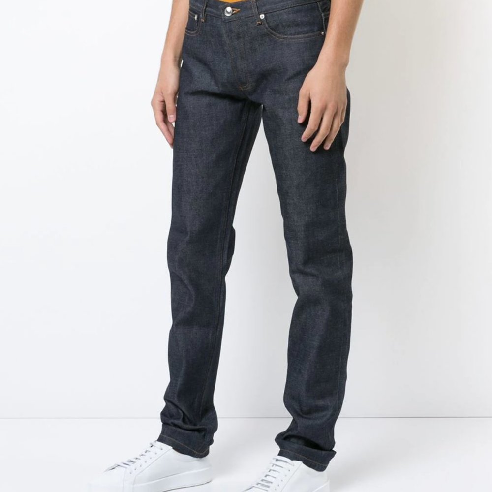 A.P.C. Men's Petit New Standard Raw Denim, Size 30 inseam 34
